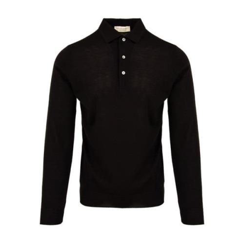 Zwarte Polo Shirt voor Heren Filippo De Laurentiis , Black , Heren