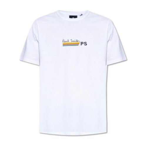T-shirt met logo PS By Paul Smith , White , Heren