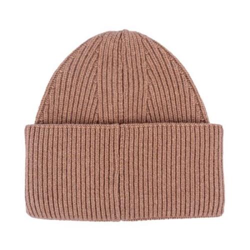 Geribbelde Cashmere Unisex Hoed Laneus , Brown , Heren