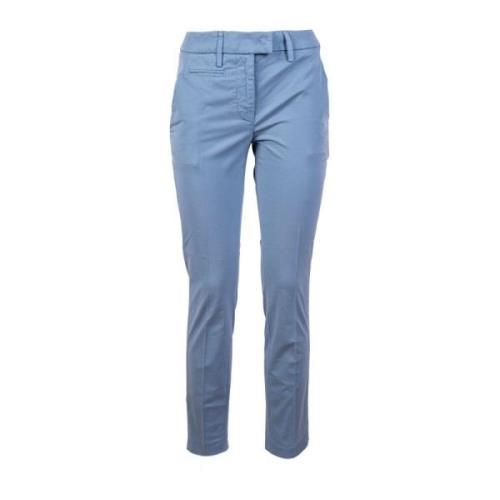 Stijlvolle katoenen Chinos voor vrouwen Dondup , Blue , Dames