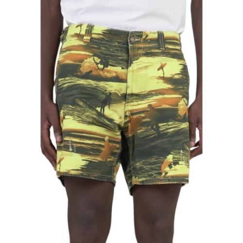 Zuur Zonsondergang Shorts ERL , Multicolor , Heren