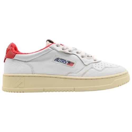 Lage herensneakers in Goat/Spo Wht Red Autry , White , Dames