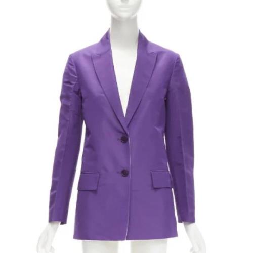 Pre-owned Silk outerwear Valentino Vintage , Purple , Dames