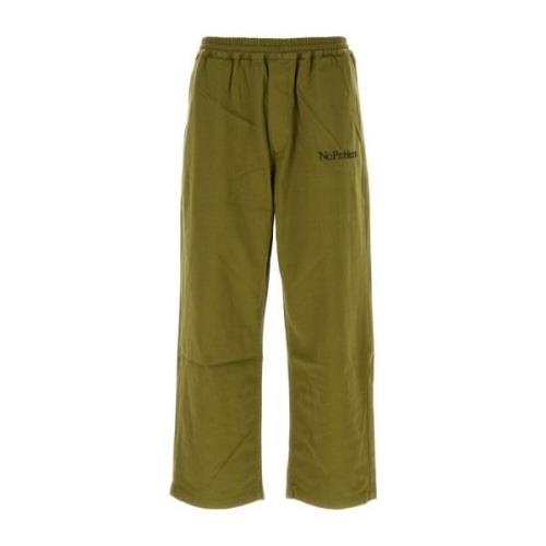 Mini Problemo Olijfgroene Katoenen Broek Aries , Green , Heren