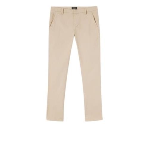 Chino Broek Dondup , Beige , Heren