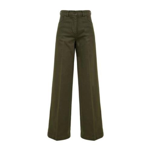 Militaire Stijl Broek Aspesi , Green , Dames