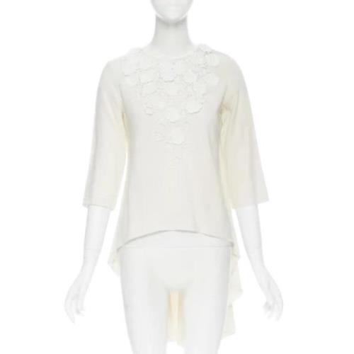 Pre-owned Fabric tops Oscar De La Renta Pre-owned , Beige , Dames