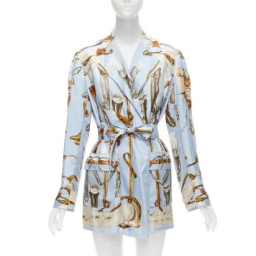 Pre-owned Silk outerwear Hermès Vintage , Multicolor , Dames