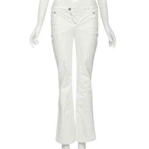 Pre-owned Denim jeans Louis Vuitton Vintage , White , Dames