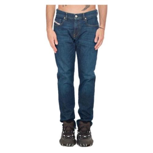 Slimme Donkere Jeans Diesel , Blue , Heren