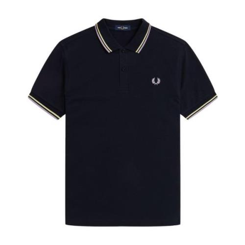 M3600 Q35 BLU Heren Polo Fred Perry , Blue , Heren