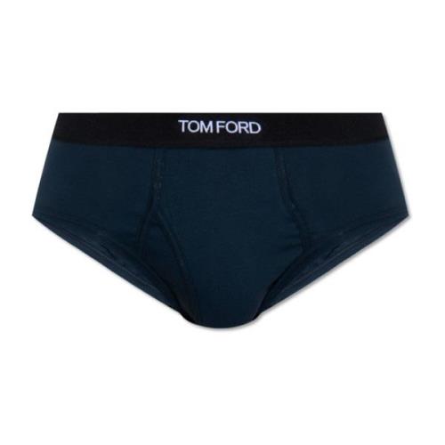 Onderbroeken met logo Tom Ford , Blue , Heren