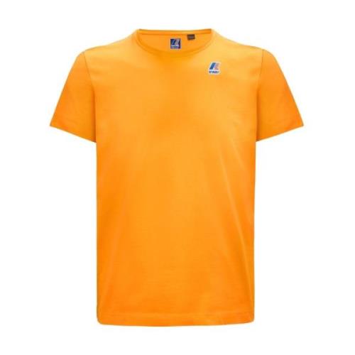 De Echte Edouard Unisex T-Shirt K-Way , Orange , Heren