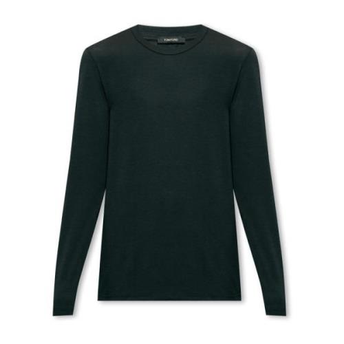 T-shirt met logo Tom Ford , Black , Heren