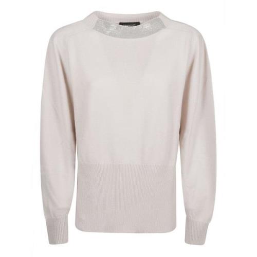 Elegant Dune Side Slits Sweater Fabiana Filippi , Beige , Dames