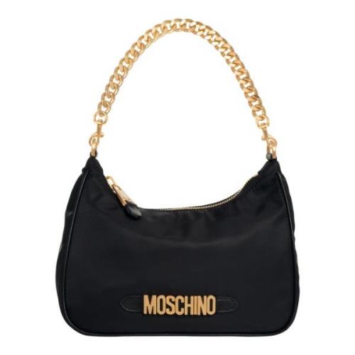 Verstelbare Band Hobo Tas Moschino , Black , Dames