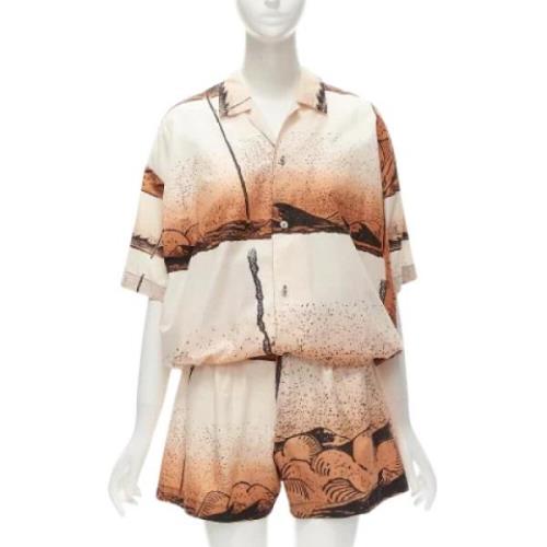 Pre-owned Cotton tops Issey Miyake Pre-owned , Brown , Dames