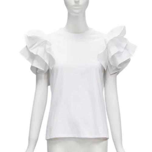 Pre-owned Cotton tops Alexander McQueen Pre-owned , White , Dames