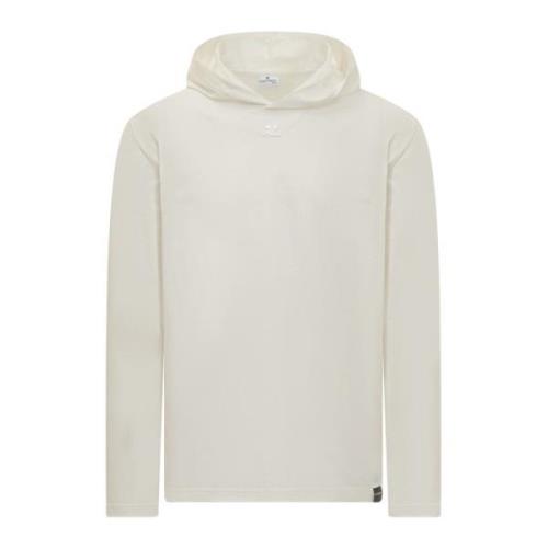 Hooded LS T-Shirt Courrèges , White , Heren