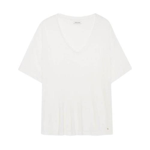 Witte Vale Tee - Off White Cashmere Blend Topper Anine Bing , White , ...