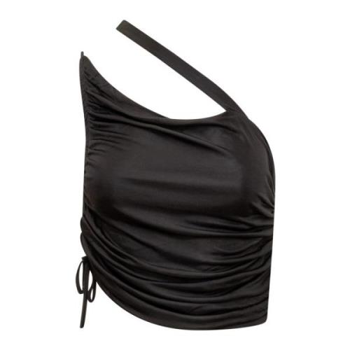 Mono Schouder Top Andrea Adamo , Black , Dames