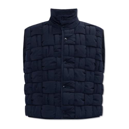 Vest met weefpatroon Bottega Veneta , Blue , Heren