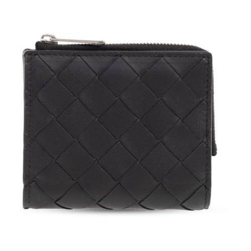 Leren portemonnee Bottega Veneta , Black , Heren