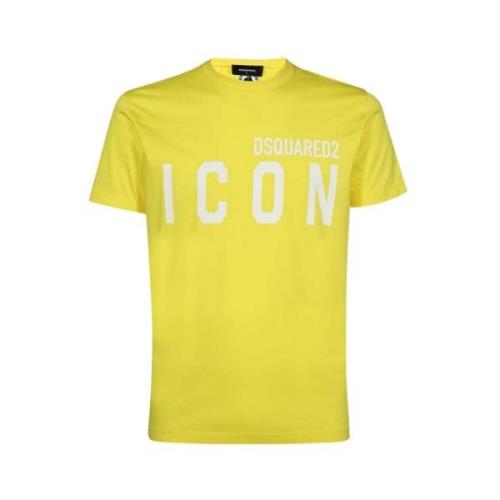 Basis T-Shirt Dsquared2 , Yellow , Heren