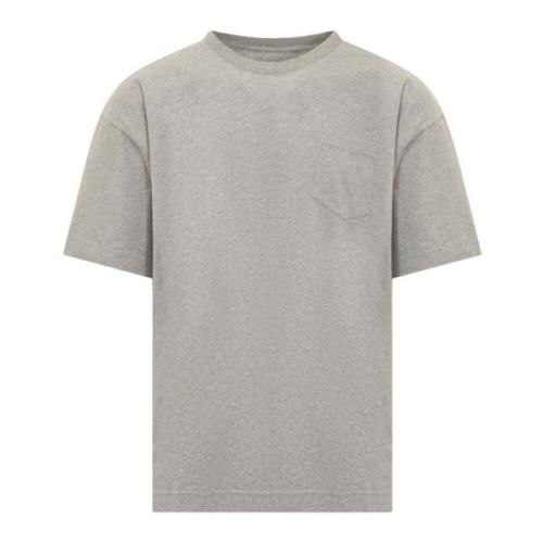 Grijze Crew Neck T-shirt met Logo Givenchy , Gray , Heren