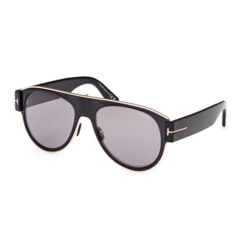 Gedurfde vierkante zonnebrillencollectie Tom Ford , Black , Unisex