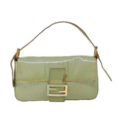 Pre-owned Canvas fendi-bags Fendi Vintage , Green , Dames