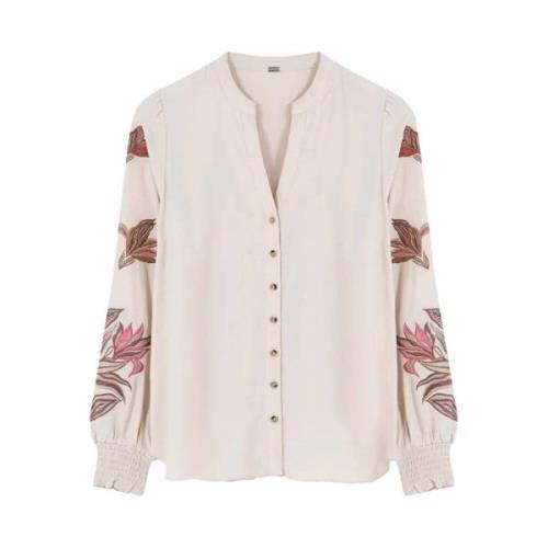 Ecru Carmen Blouses Gustav , Beige , Dames