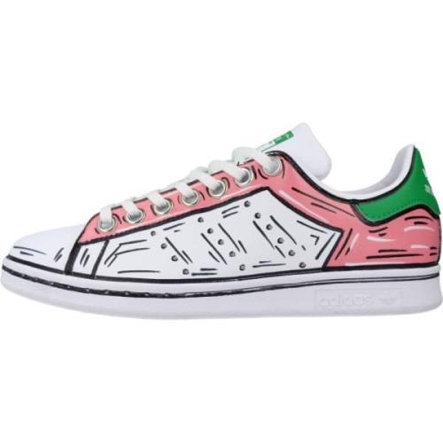 Comic Pink Stan Smith Sneakers Adidas , White , Dames