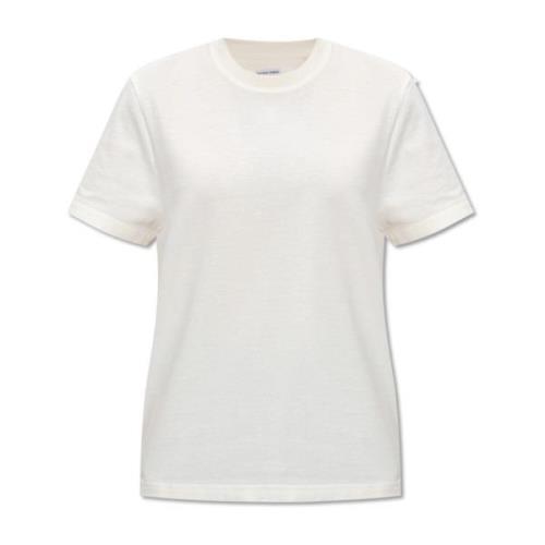 Katoenen T-shirt Bottega Veneta , White , Dames