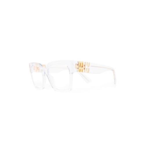 Heldere Optische Frame Stijlvol en veelzijdig Miu Miu , White , Dames