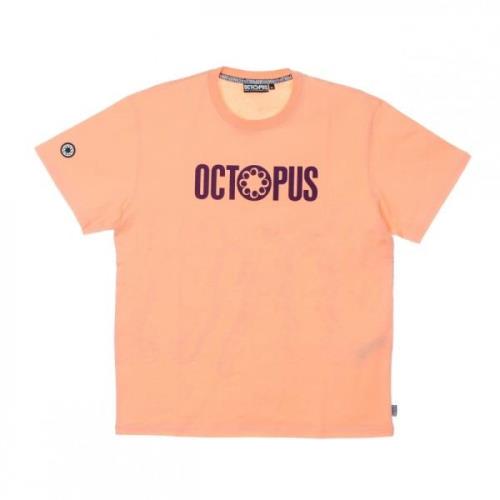 T-Shirts Octopus , Orange , Heren