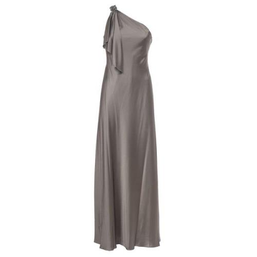 Mouwloze jurk met strassdetail Ralph Lauren , Gray , Dames