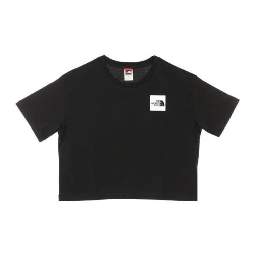 Zwarte Cropped Fine Tee - Streetwear Collectie The North Face , Black ...