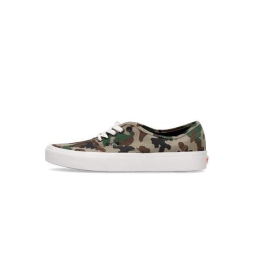 Authentieke Camo Olive/Witte Sneaker Vans , Green , Heren
