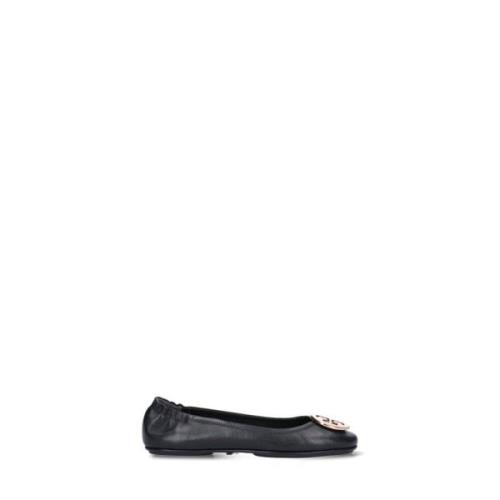 Zwarte platte schoenen voor vrouwen Tory Burch , Black , Dames