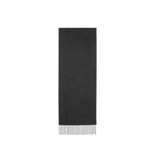 Zwarte Kasjmier Geborduurde Franje Sjaal Saint Laurent , Black , Heren