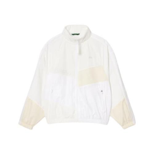 Oversized Patchwork Rits Jas Lacoste , Beige , Heren