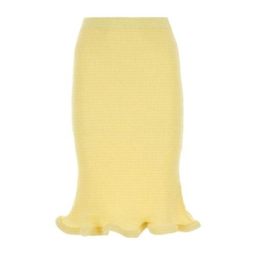 Gele stretch jersey rok Jil Sander , Yellow , Dames