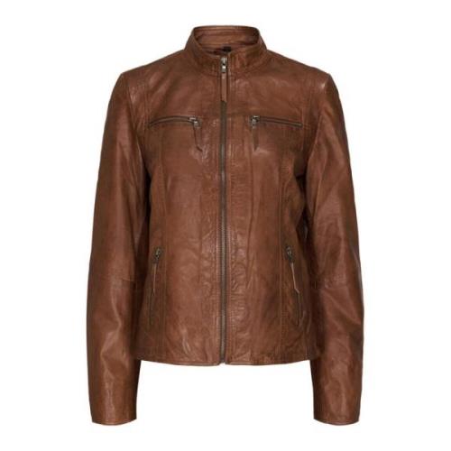 Leather Jackets Notyz , Brown , Dames