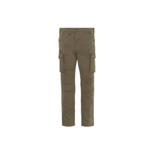 Cargo broek met meerdere zakken Schott NYC , Green , Heren