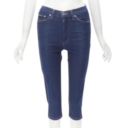 Pre-owned Denim bottoms Dolce & Gabbana Pre-owned , Blue , Dames