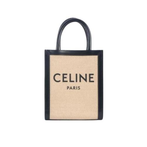 Pre-owned Canvas handbags Celine Vintage , Beige , Dames