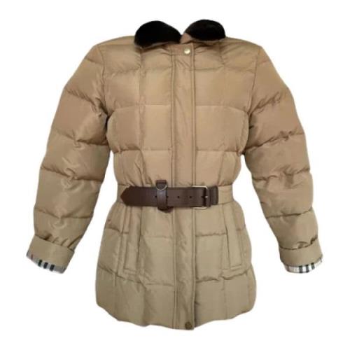 Pre-owned Fabric outerwear Burberry Vintage , Beige , Dames