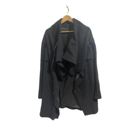 Pre-owned Wool outerwear Rick Owens Pre-owned , Black , Dames