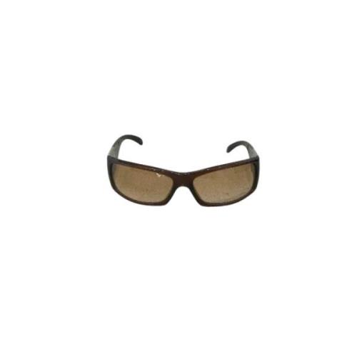 Pre-owned Plastic sunglasses Chanel Vintage , Brown , Dames